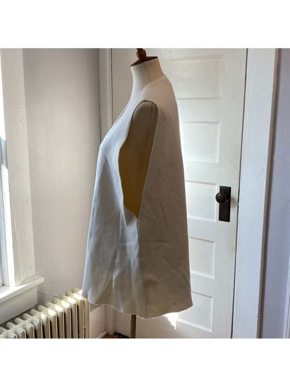 NWT Zara Cream Snap Front Vest, Size XS-S - Picture 13 of 16